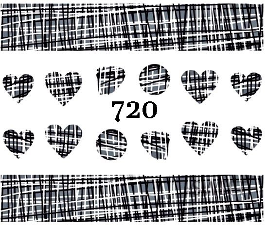 Naklejki wodne na paznokcie - nr 720