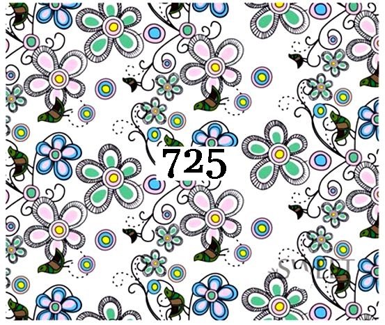 Naklejki wodne na paznokcie - nr 725