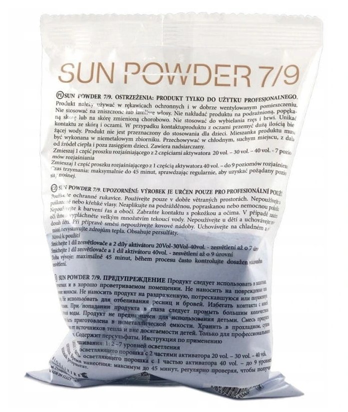 Bioelixire Bioelixire  Sun Powder 7/9 Puder rozjaśniający 500 g