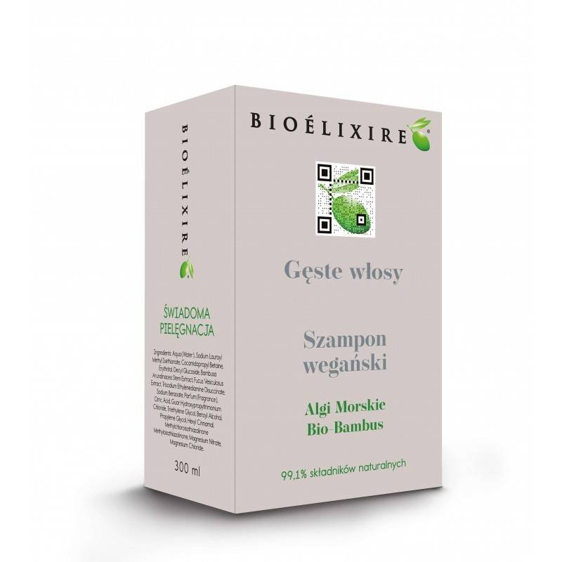 Bioelixire Gęste włosy Szampon wegański 300ml