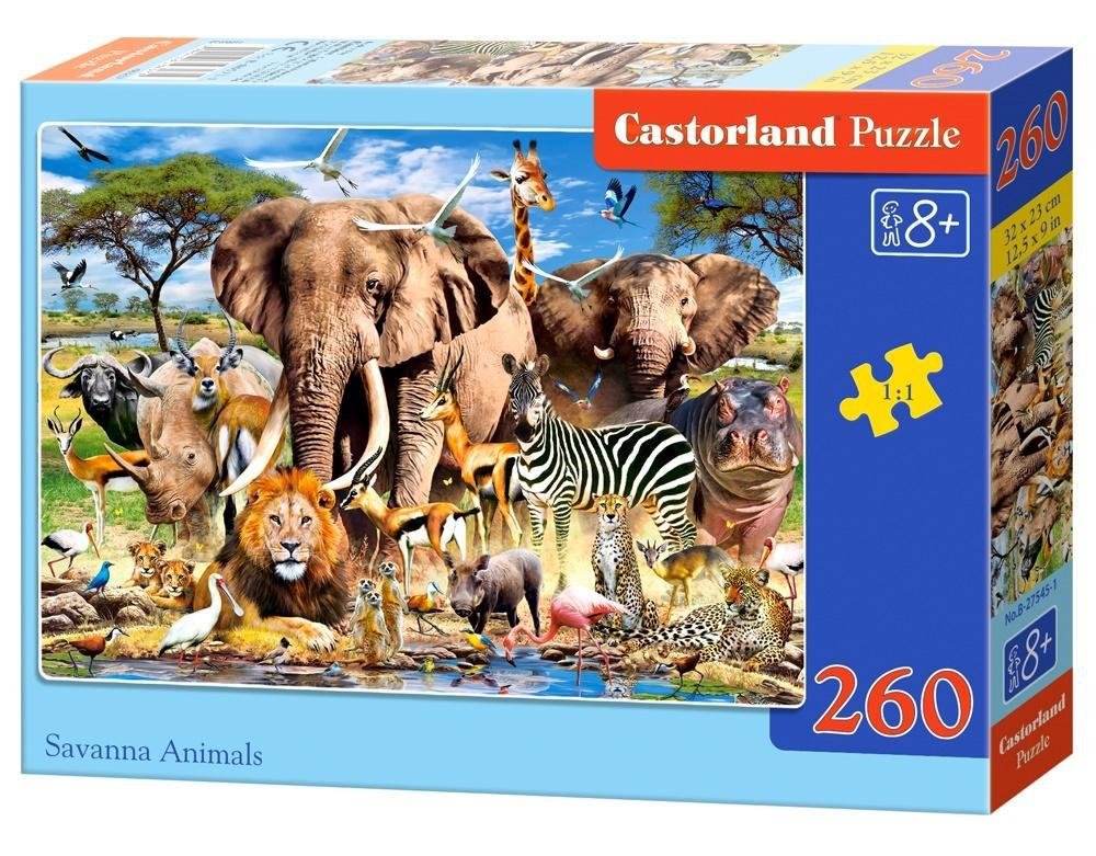 Castorland Puzzle 260 Zwierzęta sawanny B-27545-1 -