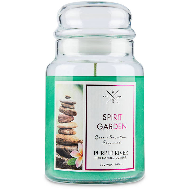 Purple River sojowa naturalna świeca zapachowa w szkle 22 oz 623 g - Spirit Garden
