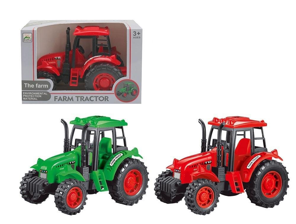 Askato Traktor zielony/czerwony 450526