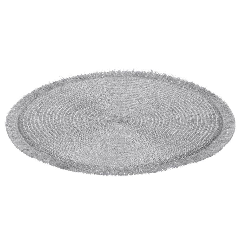 H&S Decoration Podkładka na stół okrągła srebrna 35 cm DD.13748