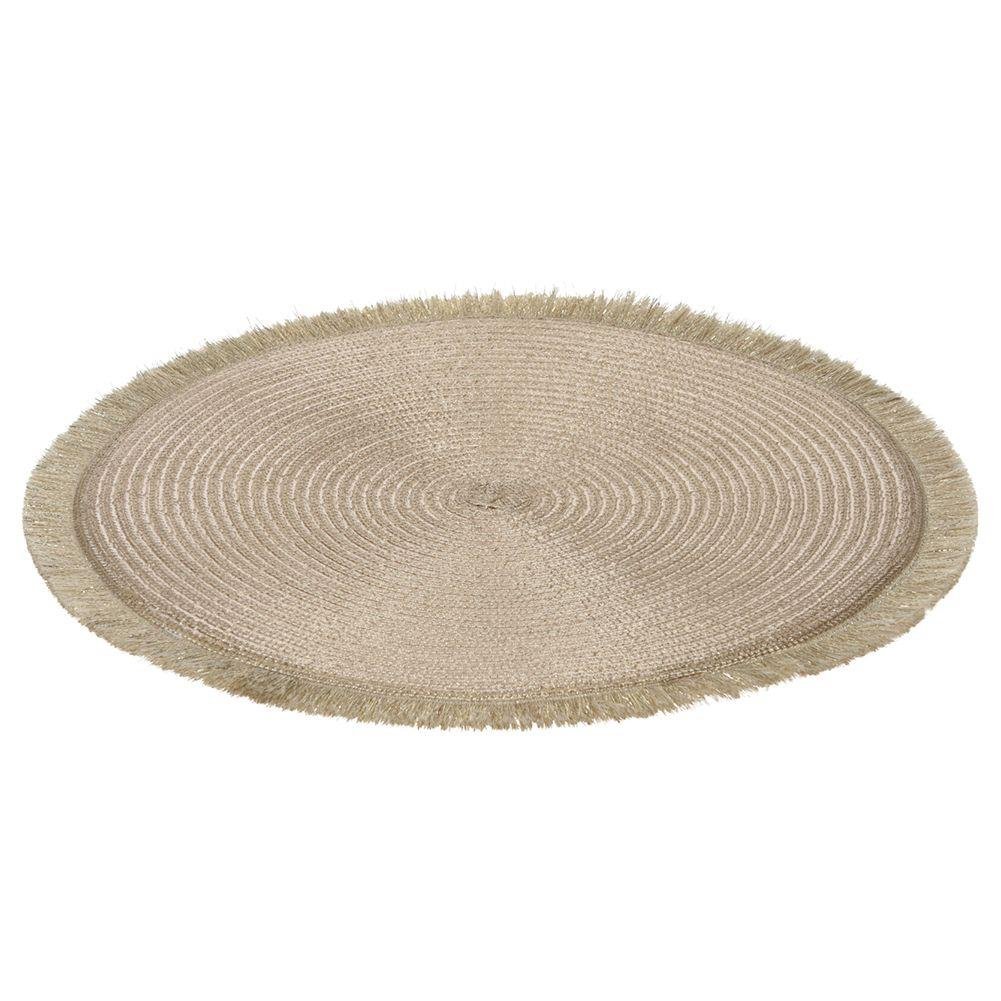 H&S Decoration Podkładka na stół okrągła złota 35 cm DD.13747