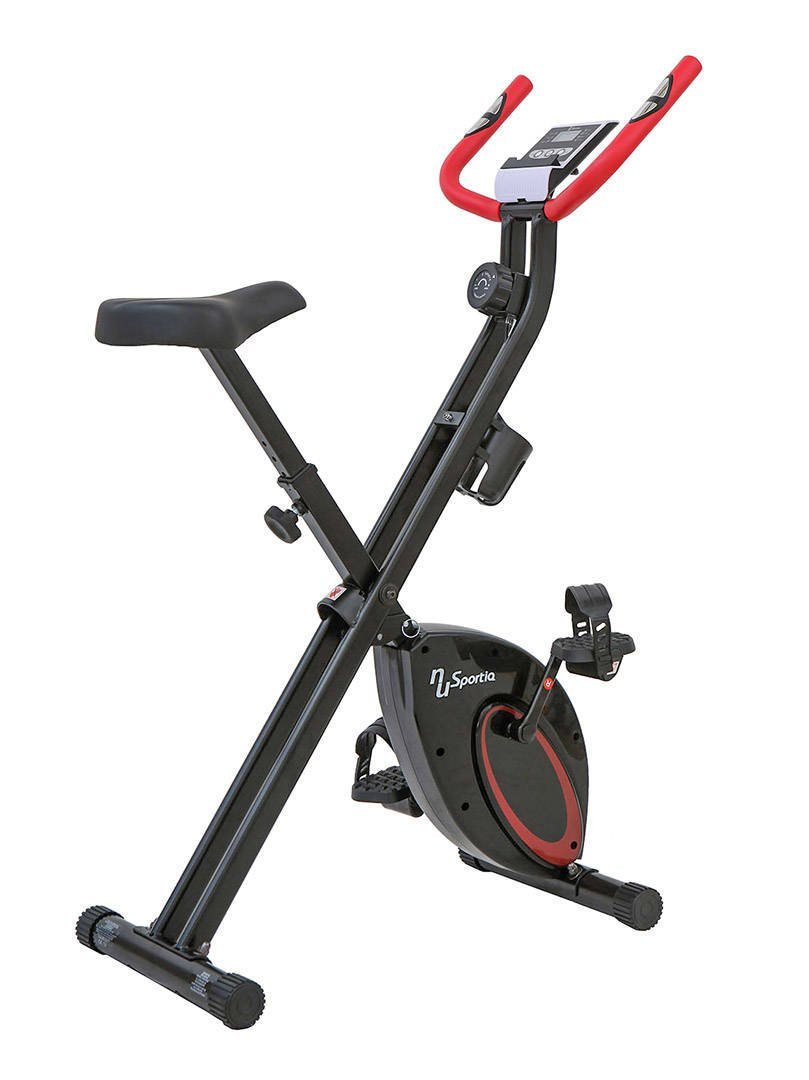 Sportia Rower treningowy stacjonarny składany NS-652-VK1 czarno-czerwony