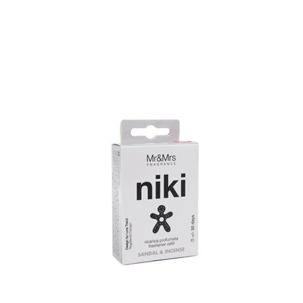 Mr&Mrs Fragrance Fragrance Niki Sandal & Incense zapach samochodowy Napełnienie 1 szt unisex