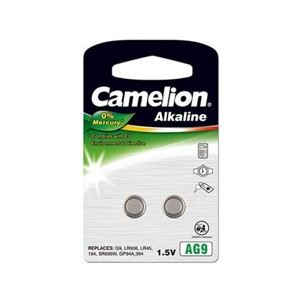 Фото - Акумулятор / батарейка Camelion | AG9/LR45/LR936/394 | Alkaline Buttoncell | 2 pc(s) 