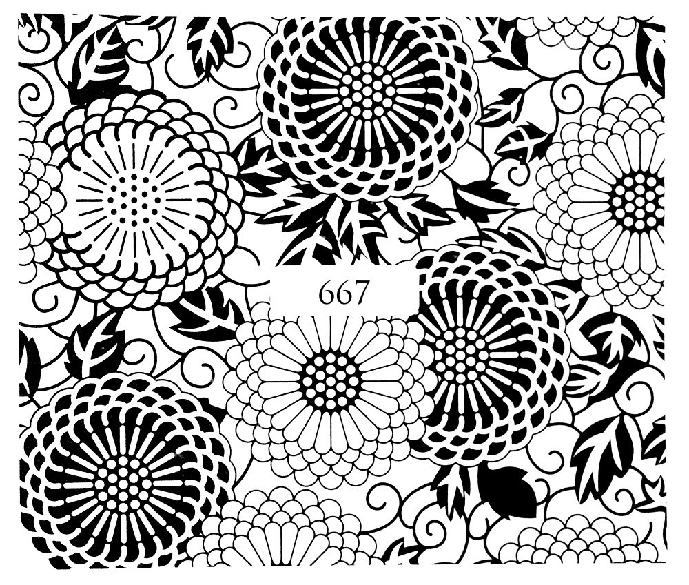 Naklejki wodne na paznokcie - nr 667