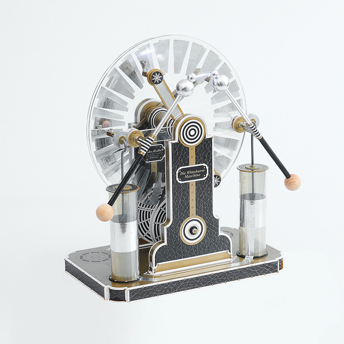 Maszyna elektrostatyczna Wimshurst do samodzielnego montażu - Astromedia