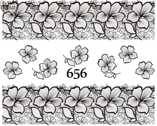Naklejki wodne na paznokcie - nr 656