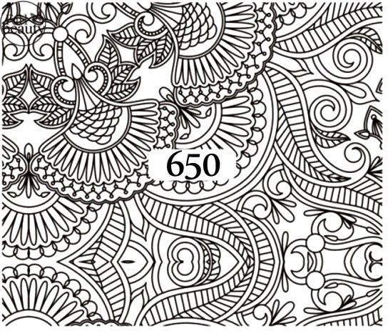 Naklejki wodne na paznokcie - nr 650