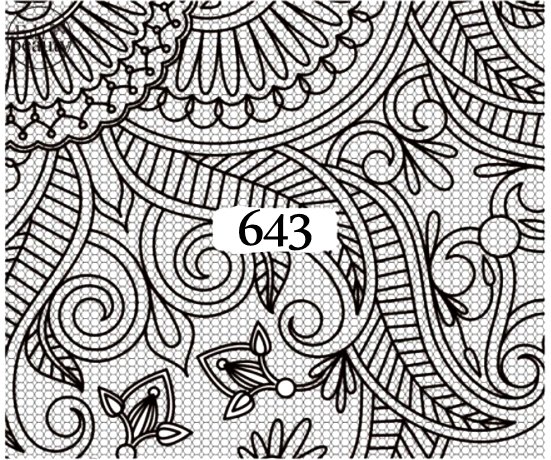 Naklejki wodne na paznokcie - nr 643