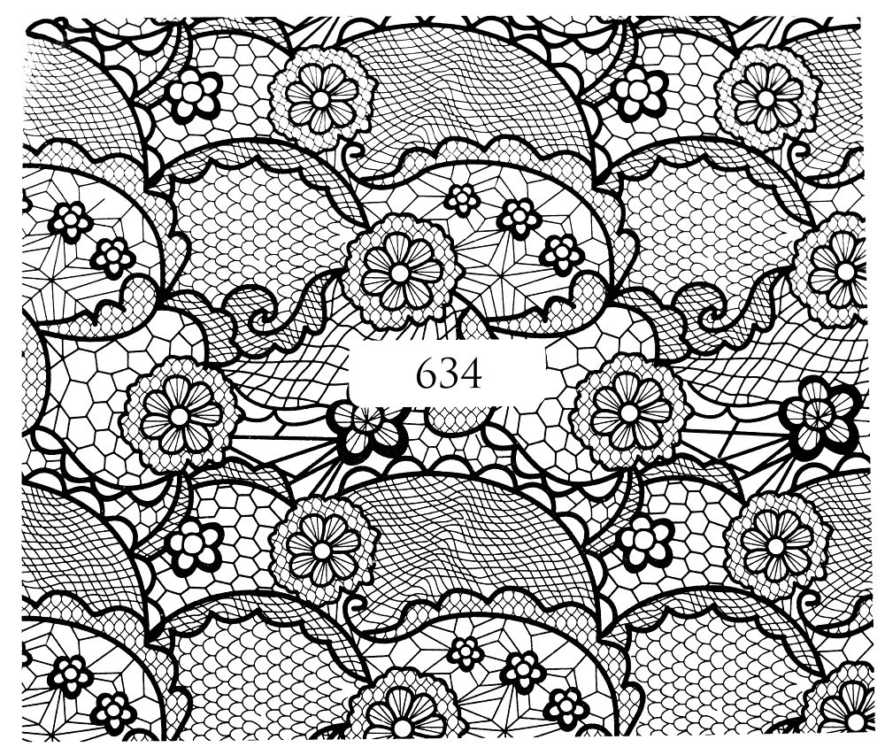 Naklejki wodne na paznokcie - nr 634