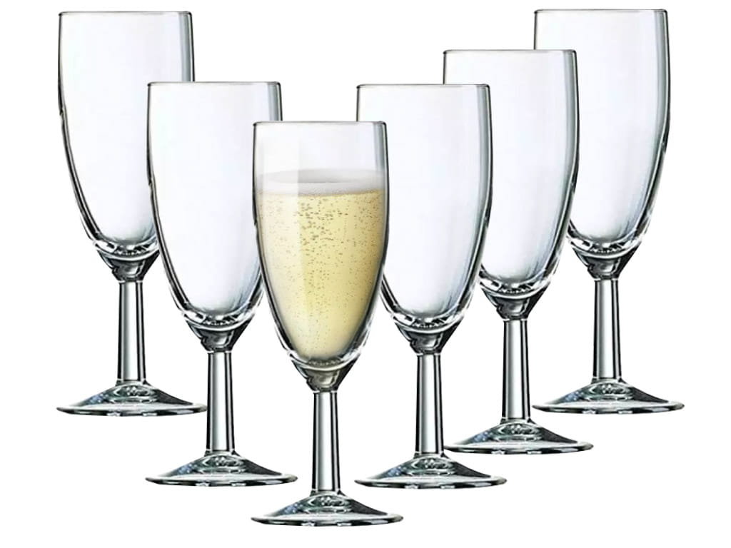 Luminarc Komplet 6 kieliszków do szampana Opti Magenta 140 ml