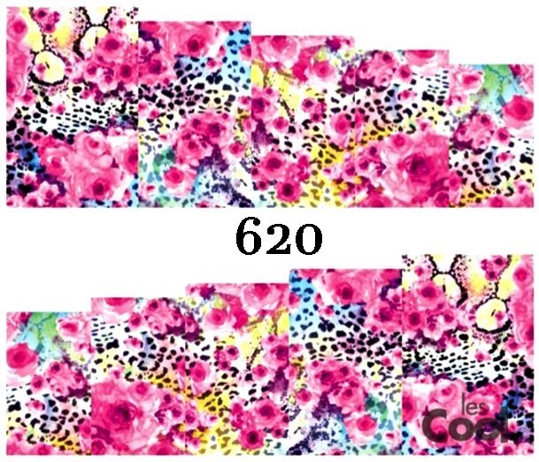 Naklejki wodne na paznokcie - nr 620