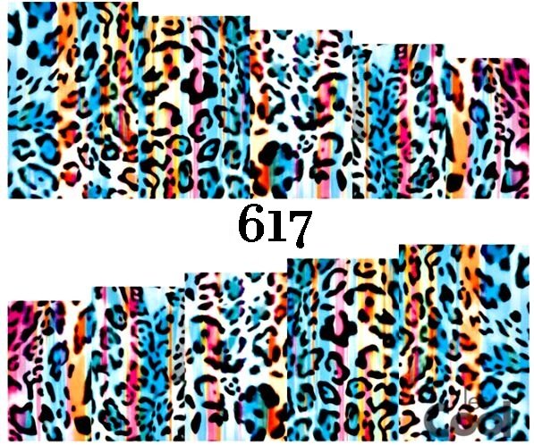 Naklejki wodne na paznokcie - nr 617