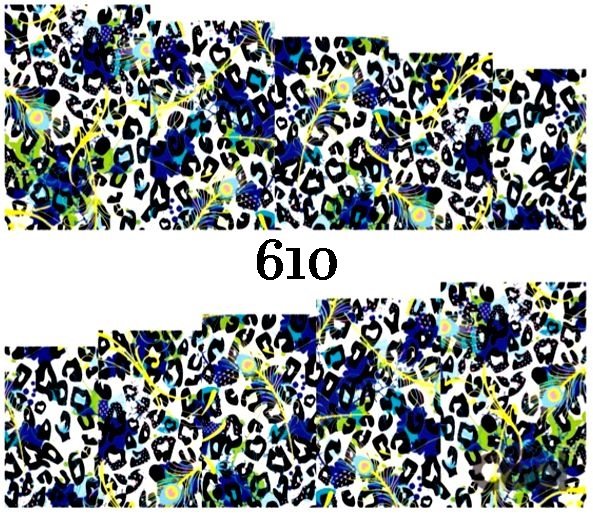Naklejki wodne na paznokcie - nr 610