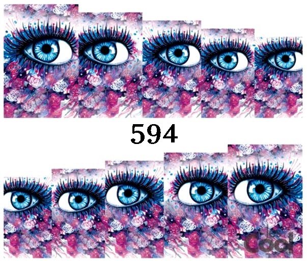 Naklejki wodne na paznokcie - nr 594