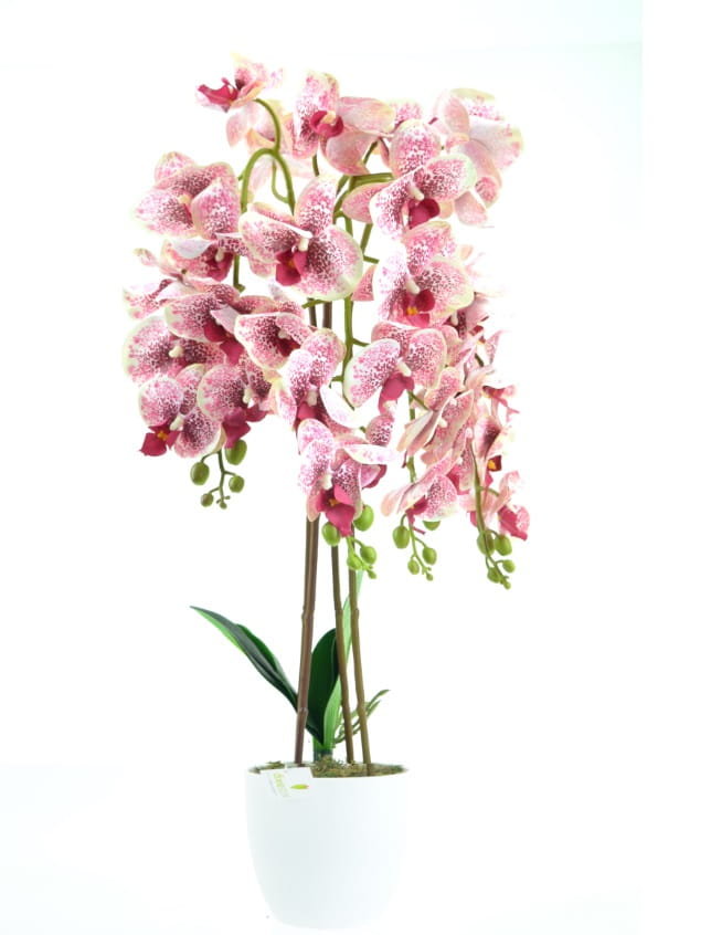 SZTUCZNY STORCZYK orchidea KWIAT ,gęsty bróżowy 70cm