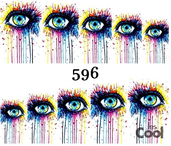 Naklejki wodne na paznokcie - nr 596