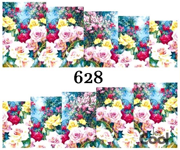 Naklejki wodne na paznokcie - nr 628