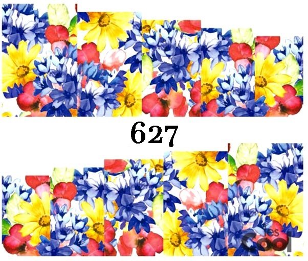 Naklejki wodne na paznokcie - nr 627