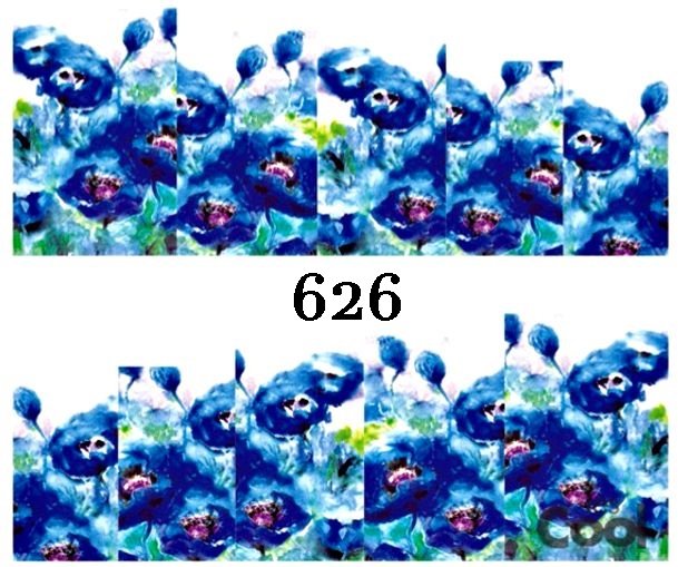 Naklejki wodne na paznokcie - nr 626