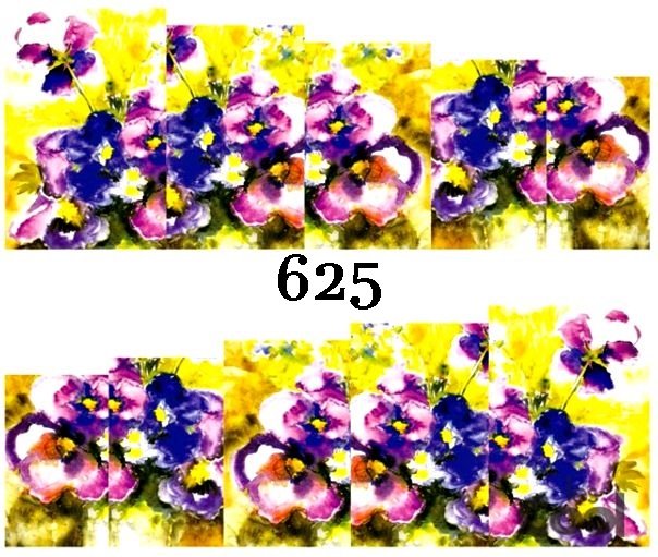 Naklejki wodne na paznokcie - nr 625