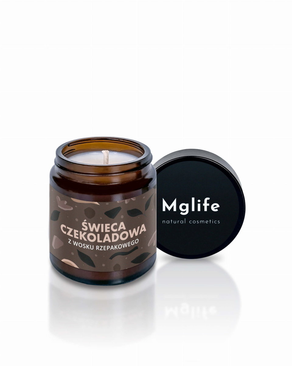 Mglife Świeca rzepakowa czekoladowa z wosku rzepakowego 120 ml