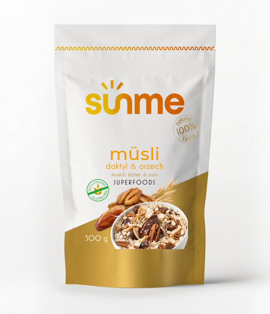 Musli bezglutenowe orzechowo-daktylowe 500 g