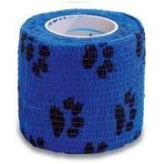 STOKBAN PROMOCJA 50% Bandaż elastyczny samoprzylepny StokBan 7,5cm x 4,5m łapki na niebieskim TOW009547