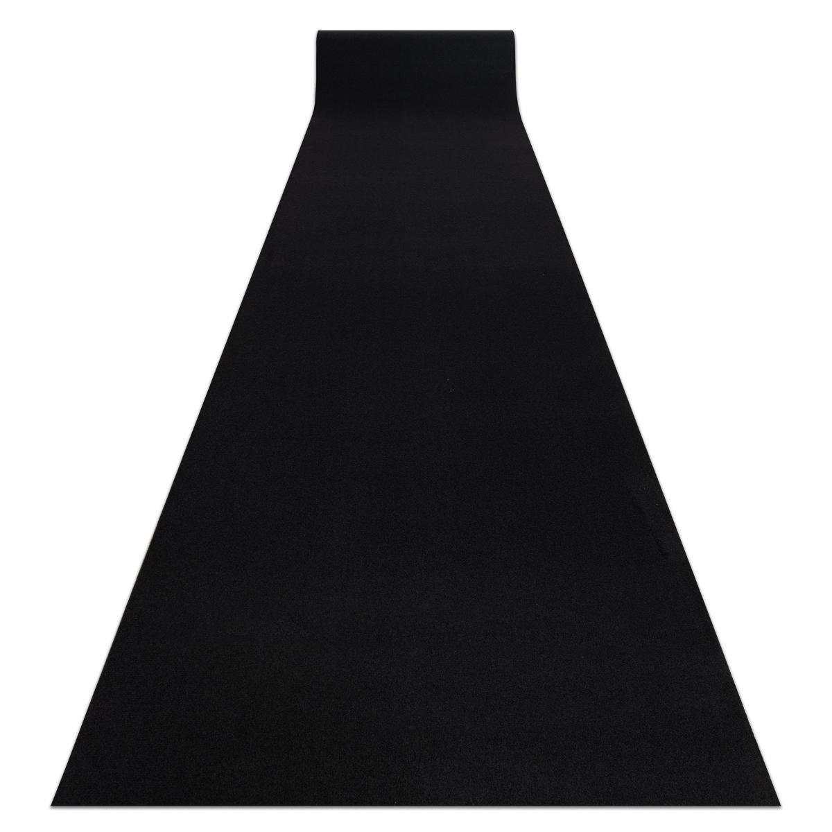 Chodnik RUMBA podgumowany, czarny, 80 cm, 80x640 cm