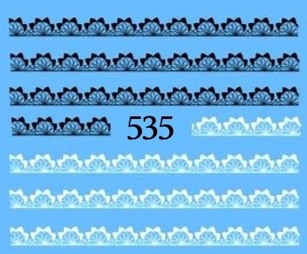 Naklejki wodne na paznokcie - nr 535