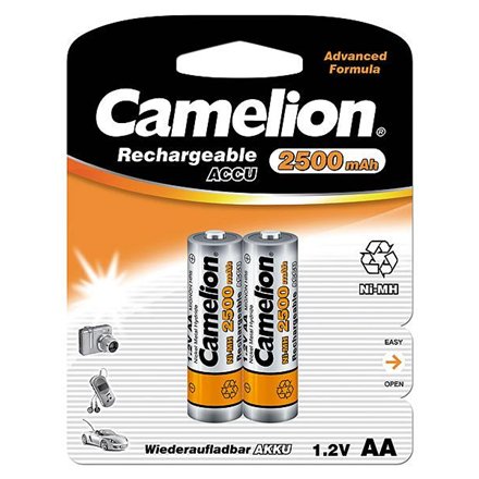 Camelion AA HR6  2500 mAh  Rechargeable Batteries Ni-MH  2 pc(s)
