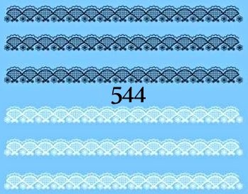 Naklejki wodne na paznokcie - nr 544