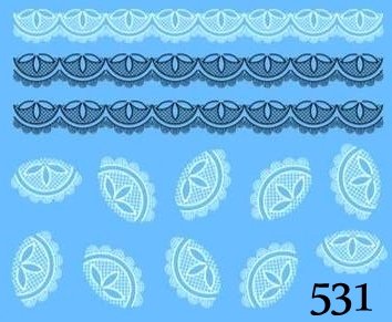 Naklejki wodne na paznokcie - nr 531