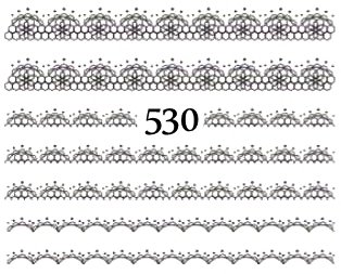 Naklejki wodne na paznokcie - nr 530