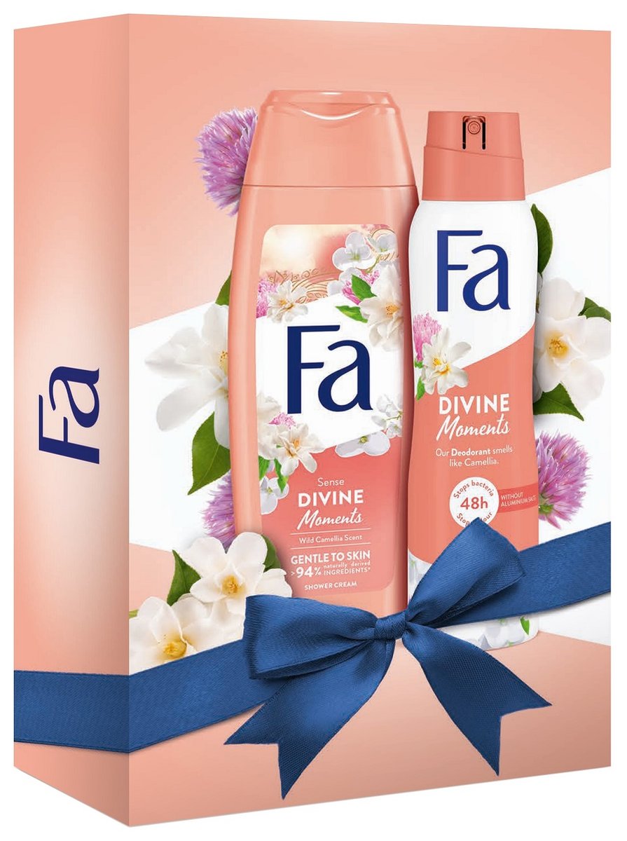 Fa Divine Moments zestaw żel pod prysznic 250ml + dezodorant w sprayu 150ml