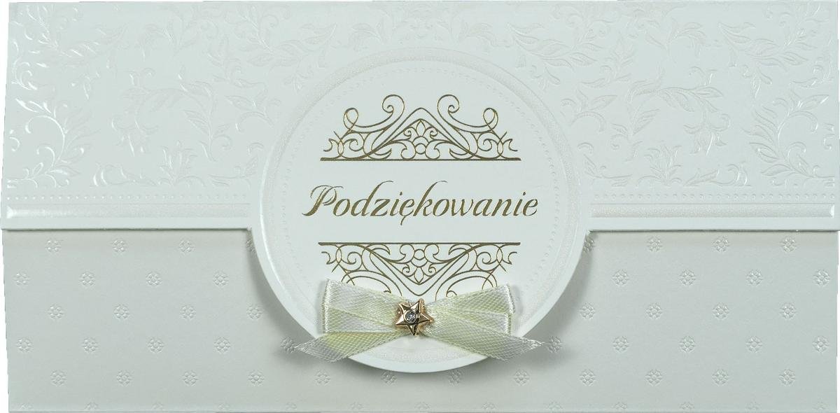 Kartka na Podziękowania bez życzeń DLLUX9