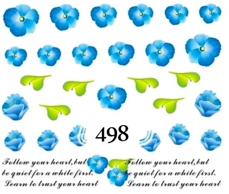 Naklejki wodne na paznokcie - nr 498