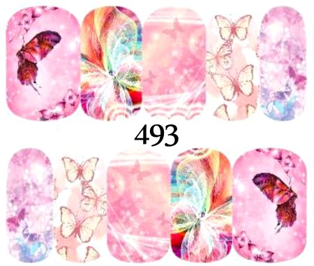 Naklejki wodne na paznokcie - nr 493