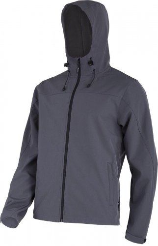 LAHTI PRO Kurtka softshell z kapt. szara, 