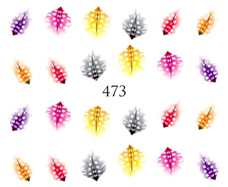 Naklejki wodne na paznokcie - nr 473