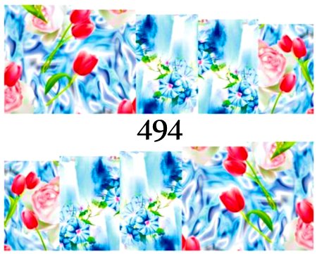 Naklejki wodne na paznokcie - nr 494