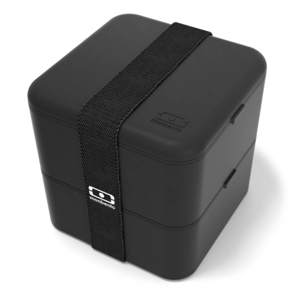 MONBENTO Lunchbox Bento Square FR Black Onyx - MONBENTO B3-IMP-13120002