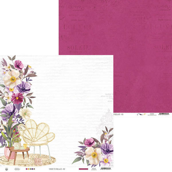 Papier ozdobny 30x30 Time to relax - 03