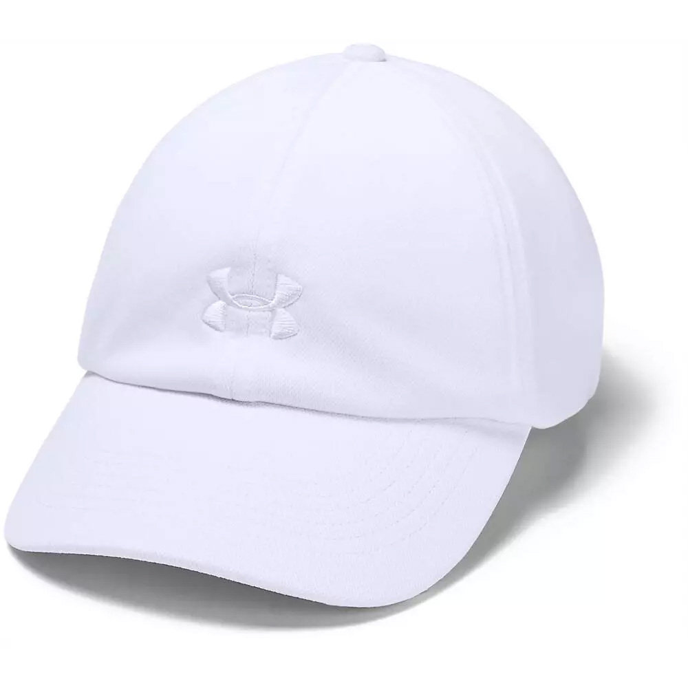 Under Armour W Play Up Cap 1351267-100, Kobieta, Czapka z daszkiem, Biała