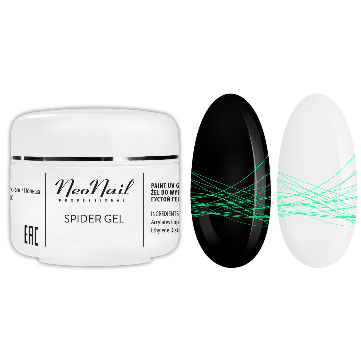 Neonail SPIDER GEL NEON GREEN 5ML