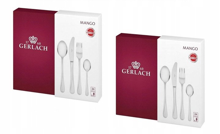 Gerlach Mango NK04G Zestaw sztućców 2x 24el 12os